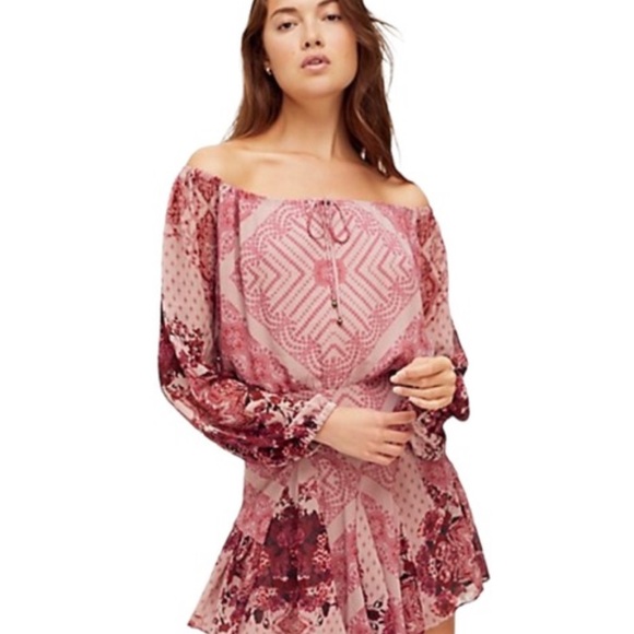 Free People Seven Wonders Mini Dress Sz M NWT - Picture 3 of 9